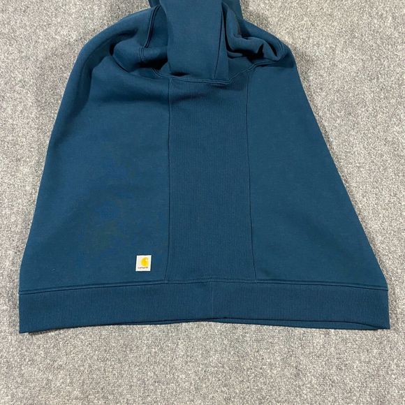 Carhartt Midweight Logo Sleeve Graphic Sweatshirt Womens 2X Relaxed Fit Blue NWT - Picture 8 of 16
